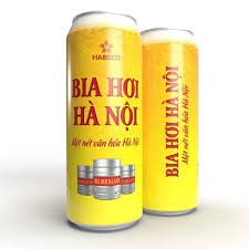 (HCM) Thùng bia hơi Hà Nội lon 500ml x 24 lon