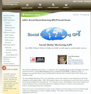 AMA Podcast Series: Social Media Marketing GPS