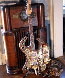 Steampunk Electric Guitar by Will Rockwell