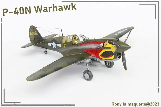 Maquette du P-40N Warhawk d'Hasegawa au 1/48.