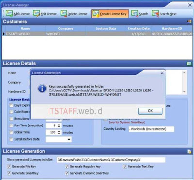 License Generation EPSON L3210 Adjustment Program Resetter - ITSTAFF.web.id