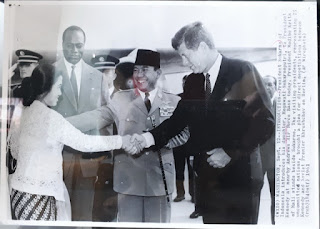 Foto Jadul Presiden Soekarno Presiden Kennedy Megawati Soekarnoputri Tahun 1961 SKN002