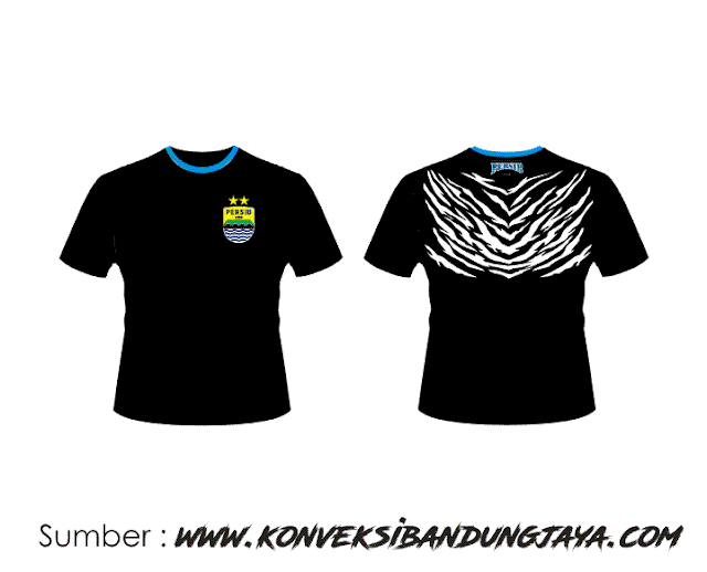 Desain Kaos Hitam Persib Vector Free Download | CDR