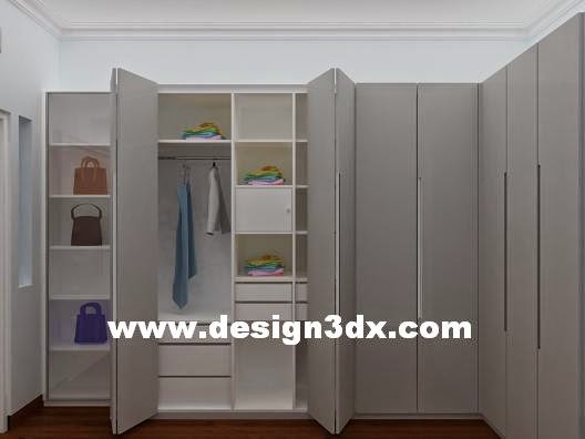 JASA EKSTERIOR INTERIOR DESAIN Desain lemari ruang ganti 