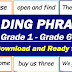 READING PHRASES for Grade 1 to Grade 6 (Free Download)