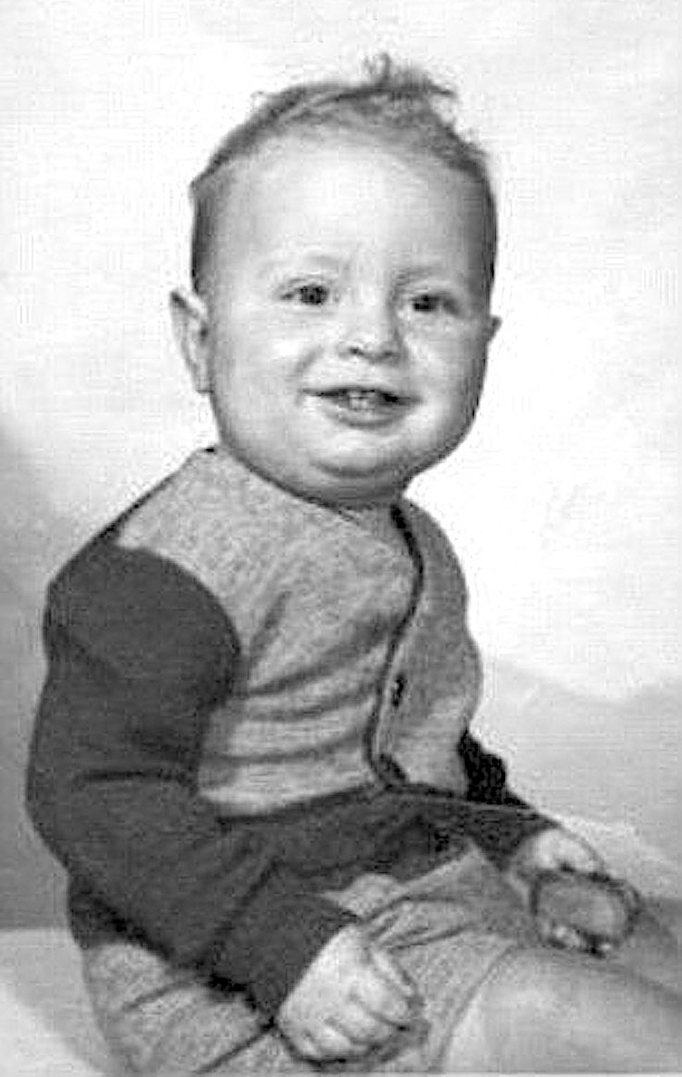 a baby photograph of the famous British film director Alfred Hitchcock