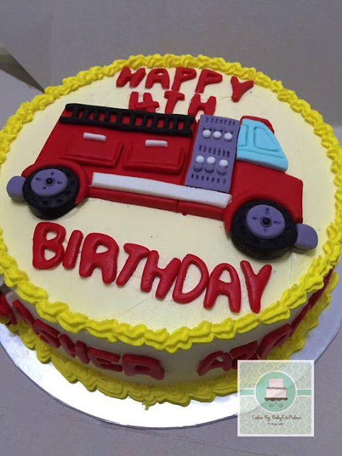 Birthday Fire engine cake