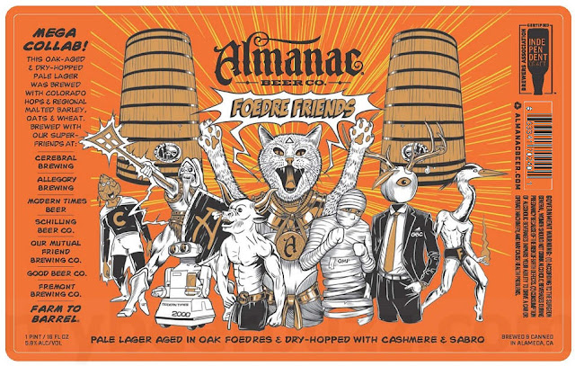 Almanac, Modern Times & Six Other Breweries Collaboration on Foedre Friends Mega Collab!