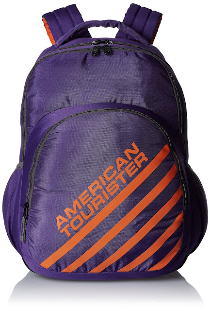 American Tourister Ebony Purple Casual Backpack