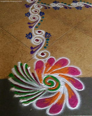 Beautiful Flower Rangolis