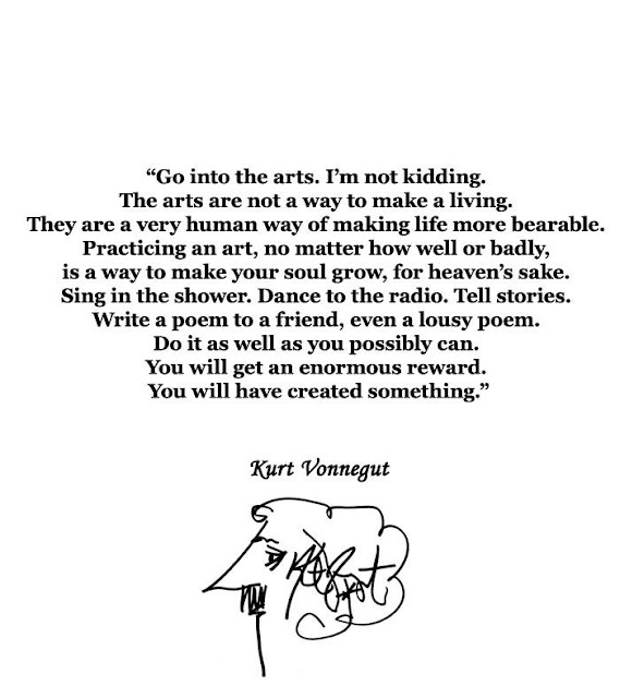 Kurt Vonnegut "Go into the Arts" 