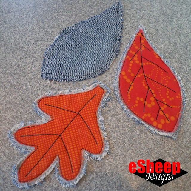 Fabric Autumn Leaves by eSheep Designs