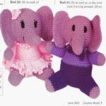 patron gratis elefante amigurumi | free pattern amigurumi elephant 