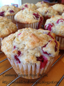 Cranberry Banana Maple Muffins | Addicted to Recipes