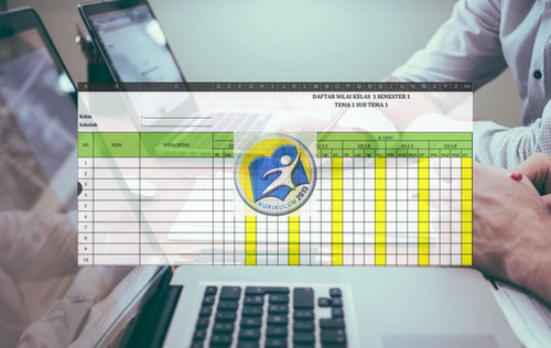 Daftar Nilai K13 Kelas 1 Revisi 2019 Semester 1 ADM Terbaru