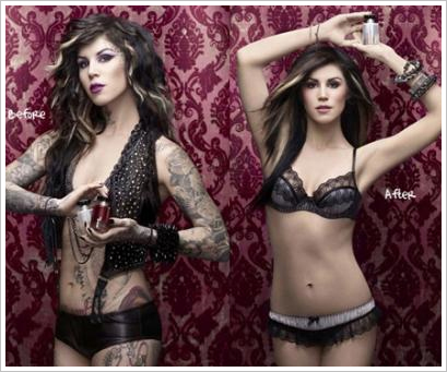 kat von d tattoos on her body