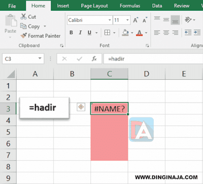 Cara MenulisTanda = + - di Excel