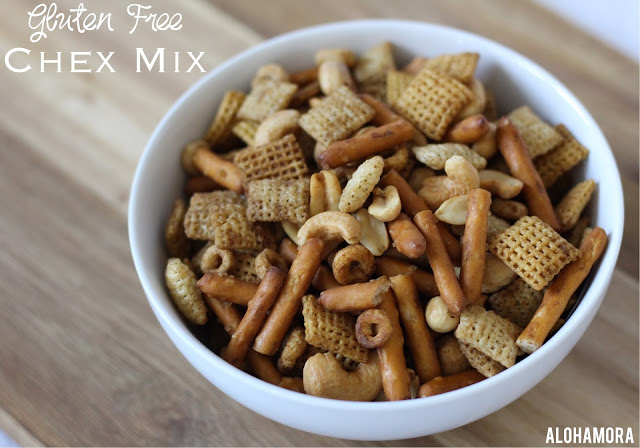 Chex Mix - Gluten Free. Homemade. Super easy and simple to make.  Great snack for family game night, gatherings with friends, or a movie.  Recipe. Delicious. Alohamoraopenabook www.alohamoraopenabook.blogspot.com Alohamora: Open a Book 