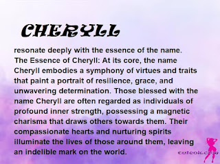 ▷ meaning of the name CHERYLL