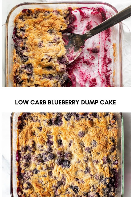 LOW CARB BLUEBERRY DUMP CAKE