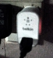 belkin wall charger in use