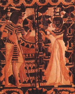 Tutankhamun with Walking Stick