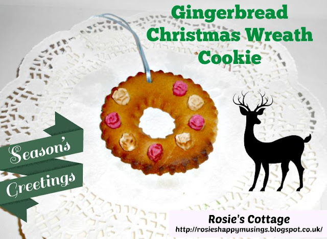 Gingerbread Christmas Wreath Cookies - so easy to make!