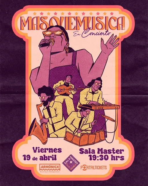 afiche masquemusica en sala master