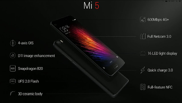 Spesifikasi ponsel Xiaomi Mi 5