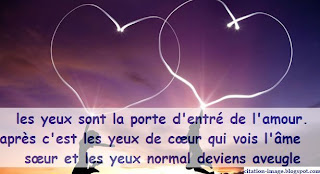 Une citation d'amour sur une image: