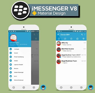 BBM Mod iMessenger V8 Material Design Base v3.1.0.13 Apk