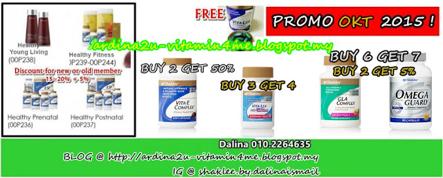 Promosi Bulan Okt Shaklee