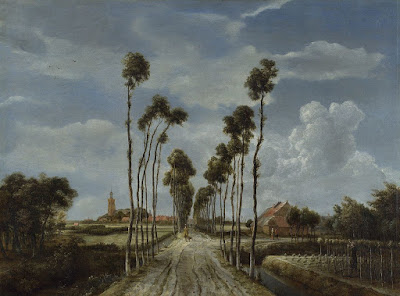  Meindert Hobbema  - L'allée de Middelhamis,1689.