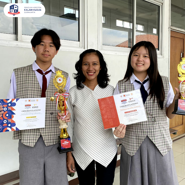 2 Siswa International Program Kalam Kudus Raih Prestasi English Competition tingkat Jawa Tengah