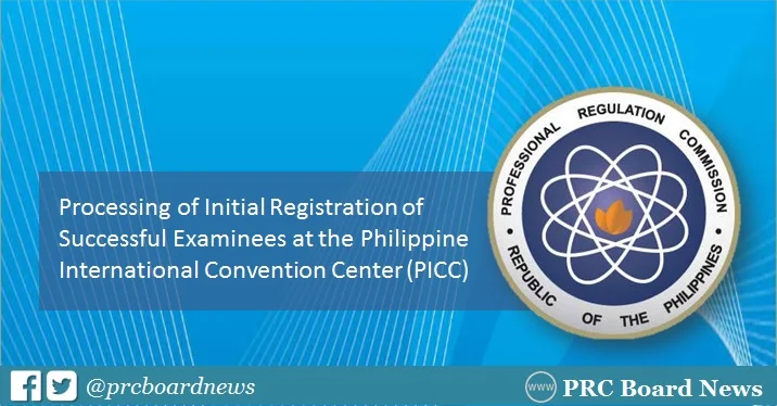 Initial Registration of board exam passers moved to PICC, Pasay City