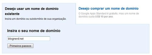 Iniciando com o Google Apps
