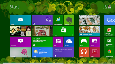 Tampilan start menu di windows 8