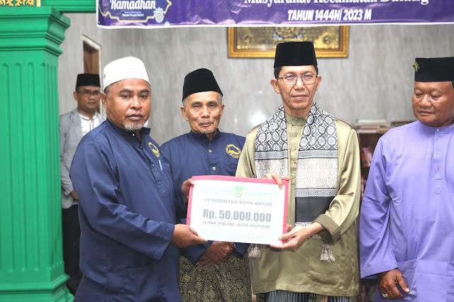 Safari Ramadhan di Masjid Temenggung Abdul Jamal Bulang, Ini Pesan Amsakar