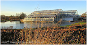 view of the Glasshouse in winter, RHS Wisley