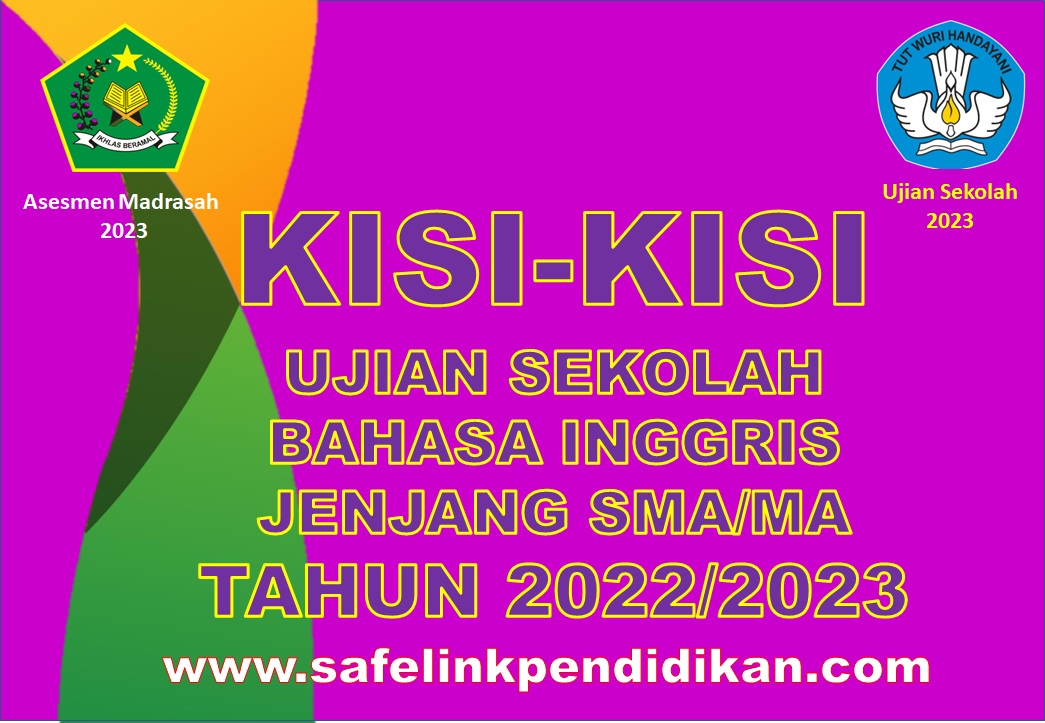 Kisi-kisi US Bahasa Inggris MA