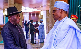 image result buhari and goodluck jonathan