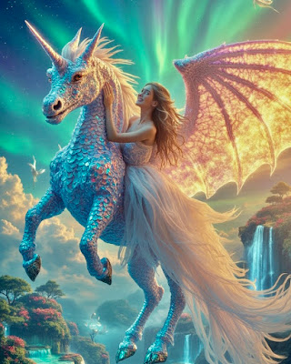 Magical butterflies flying through glowing fantasy meadow.