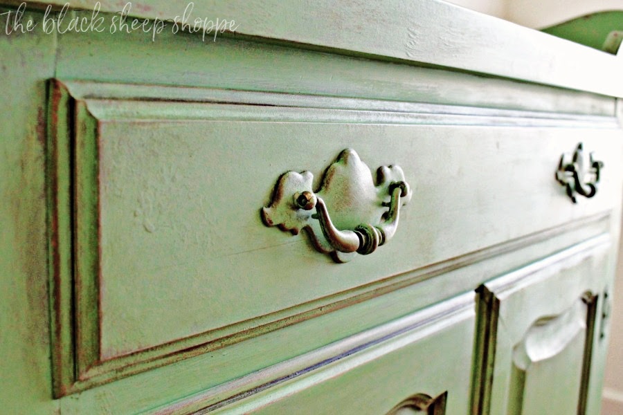 Dry Sink Painted in Vintage Cottage Green