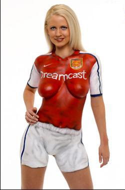 Football Body Painting Costum