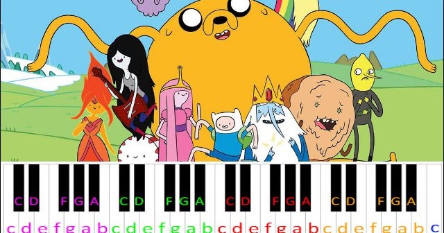 Come Along With Me Island Song Adventure Time Piano Letter Notes