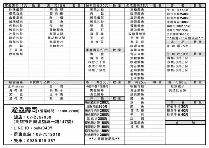 高雄三民區日式推薦-趁鱻壽司