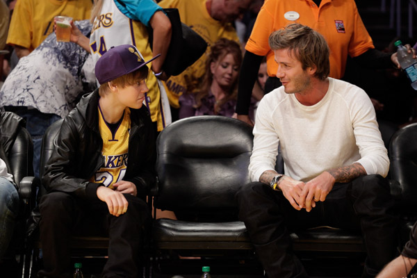 justin bieber and jaden smith at lakers game. jaden+smith+at+lakers+game