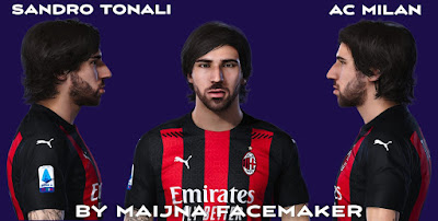 PES 2021 Faces Sandro Tonali by Maijna