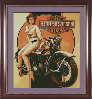 harley davidson cross stitch