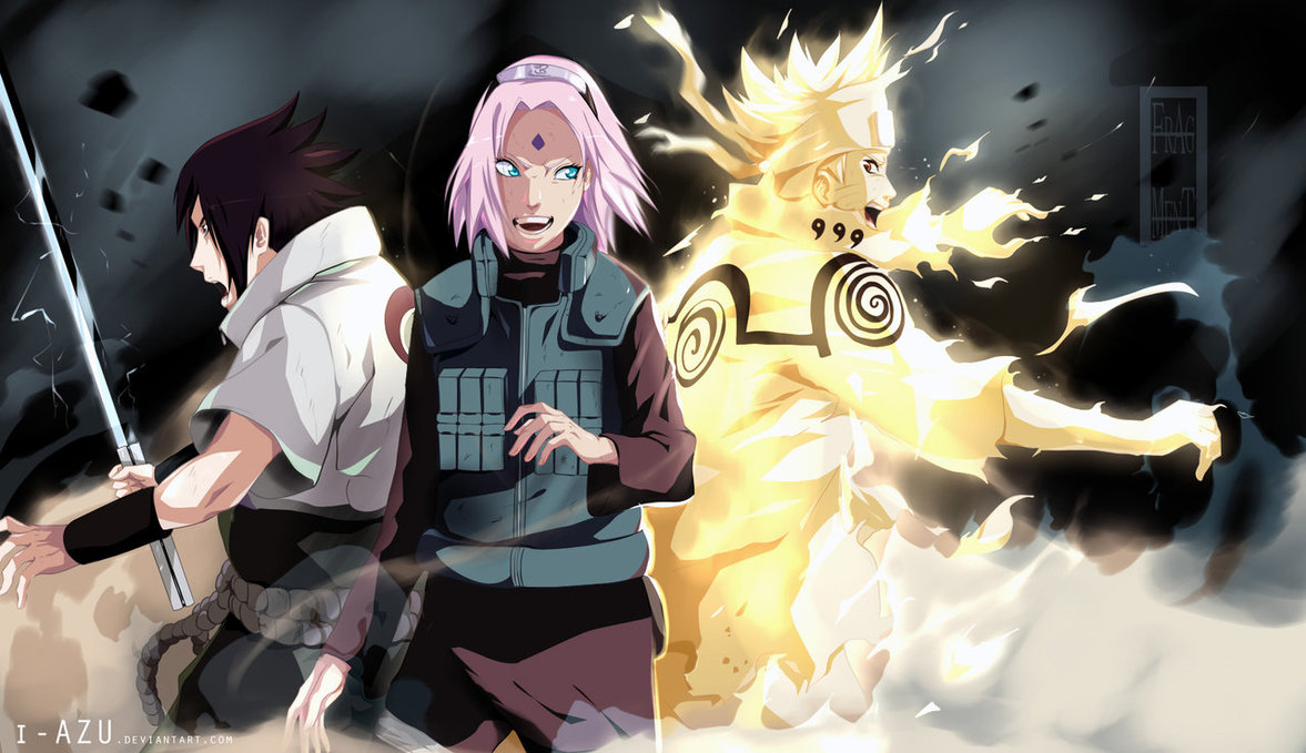 Gambar Naruto Sasuke Dan Sakura Tim 7 Gambar Kata Kata